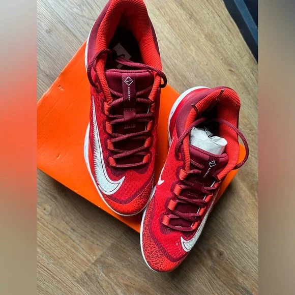 Nike mens Alpha Huarache Elite 4 baseball cleats, new in box - Picture 4 of 5